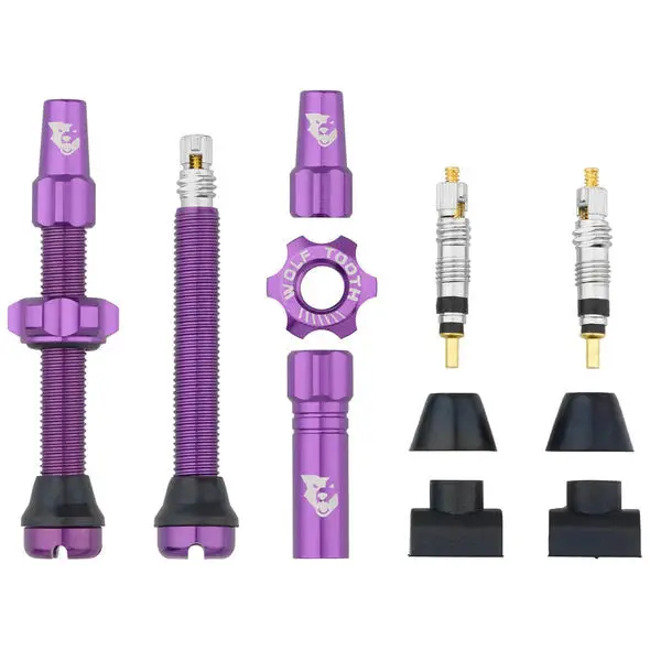 Wolf Tooth Components Tubeless Valve Stems - 44Mm - Purple 1