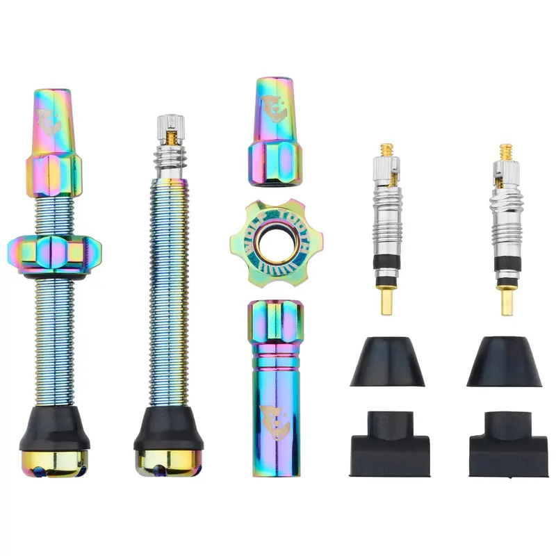 Wolf Tooth Components Tubeless Valve Stems - 44Mm - Rainbow 1