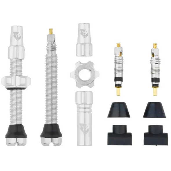 Wolf Tooth Components Tubeless Valve Stems - 44Mm - Raw Silver 1