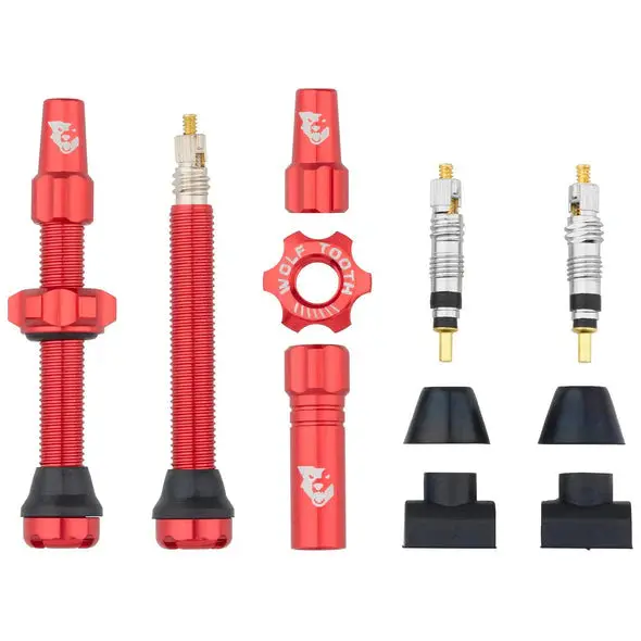 Wolf Tooth Components Tubeless Valve Stems - 44Mm - Red 1