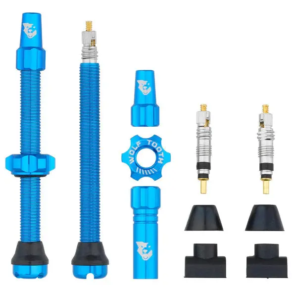 Wolf Tooth Components Tubeless Valve Stems - 60Mm - Blue 1