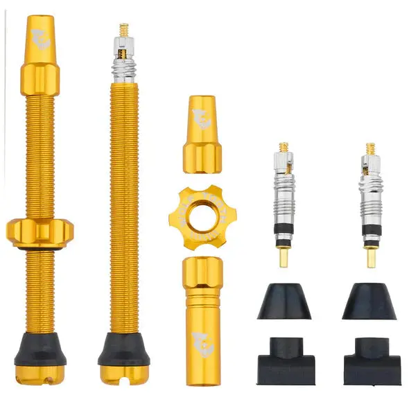 Wolf Tooth Components Tubeless Valve Stems - 60Mm - Gold 1