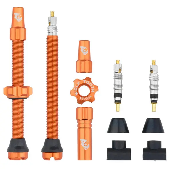 Wolf Tooth Components Tubeless Valve Stems - 60Mm - Orange 1
