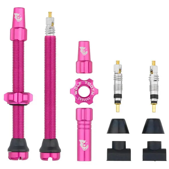 Wolf Tooth Components Tubeless Valve Stems - 60Mm - Pink 1