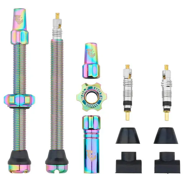 Wolf Tooth Components Tubeless Valve Stems - 60Mm - Rainbow 1