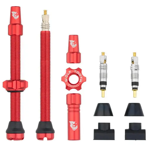 Wolf Tooth Components Tubeless Valve Stems - 60Mm - Red 1