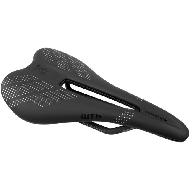 Wtb Gravelier Medium Fusion Form Saddle - Carbon Rail - Black 1