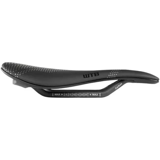 Wtb Gravelier Medium Fusion Form Saddle - Carbon Rail - Black 2