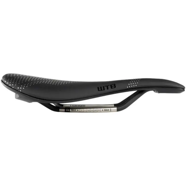 Wtb Gravelier Medium Fusion Form Saddle - Titanium Rail - Black 2