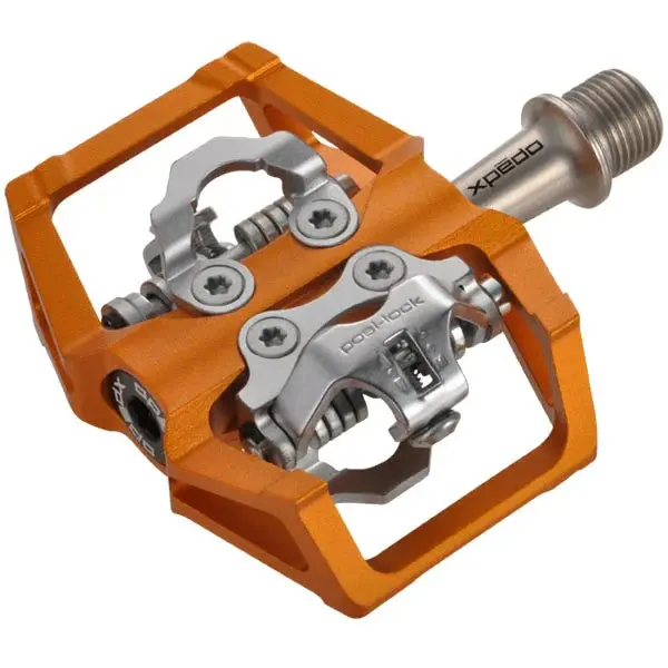Xpedo Baldwin Trail Pedals -Ti Spindle - Orange 1