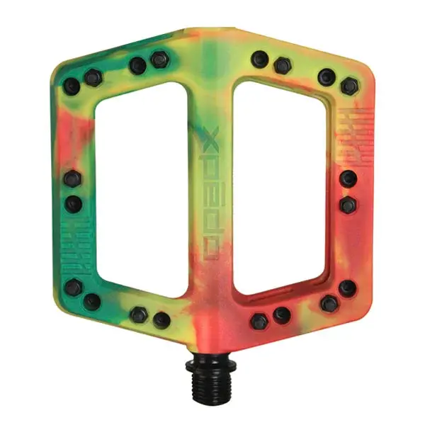 Xpedo Felix Flat Pedals - Rasta 2