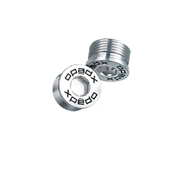 Xpedo Pedal Flat End Cap - Silver 1