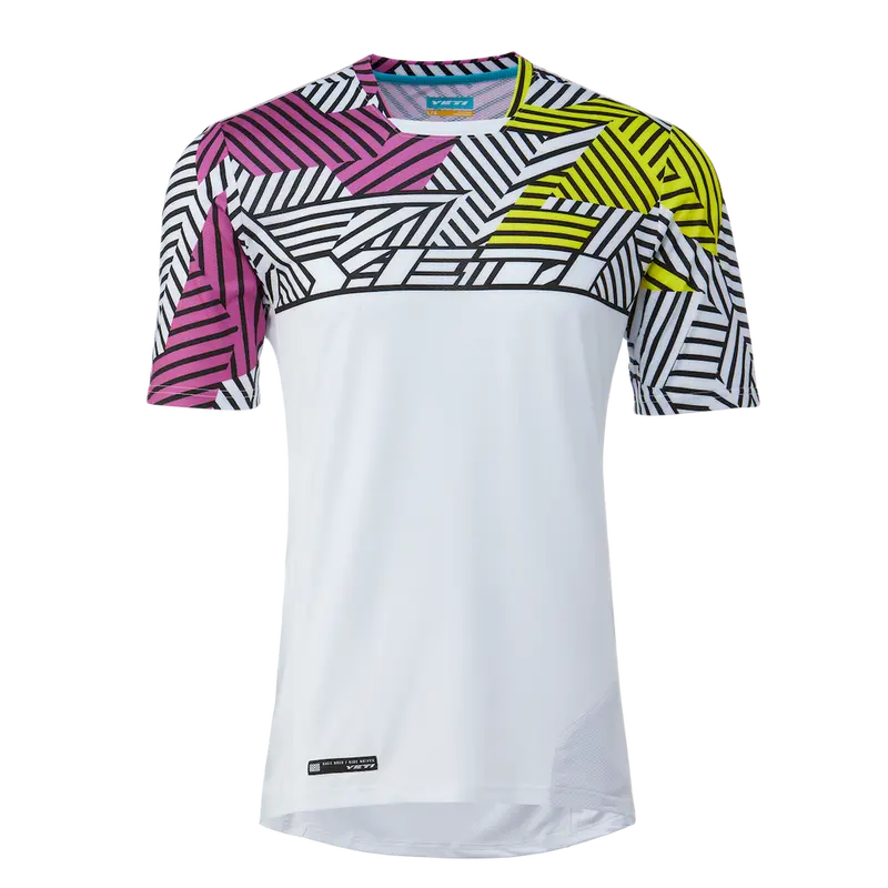 Yeti Enduro Short Sleeve Mtb Jersey - White Distortion 1