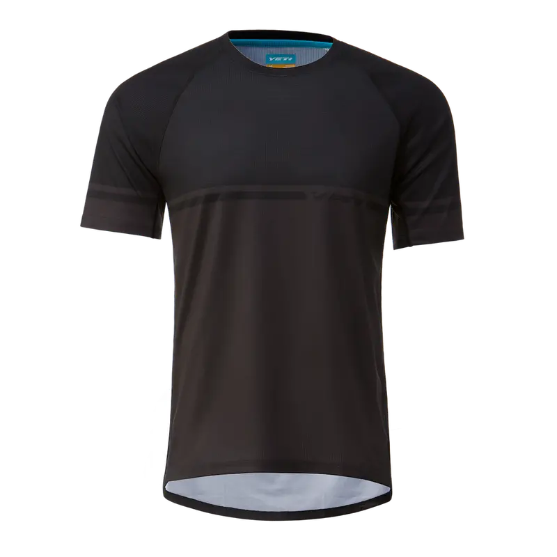 Yeti Longhorn Short Seeve Mtb Jersey - Black Pinstripe 1