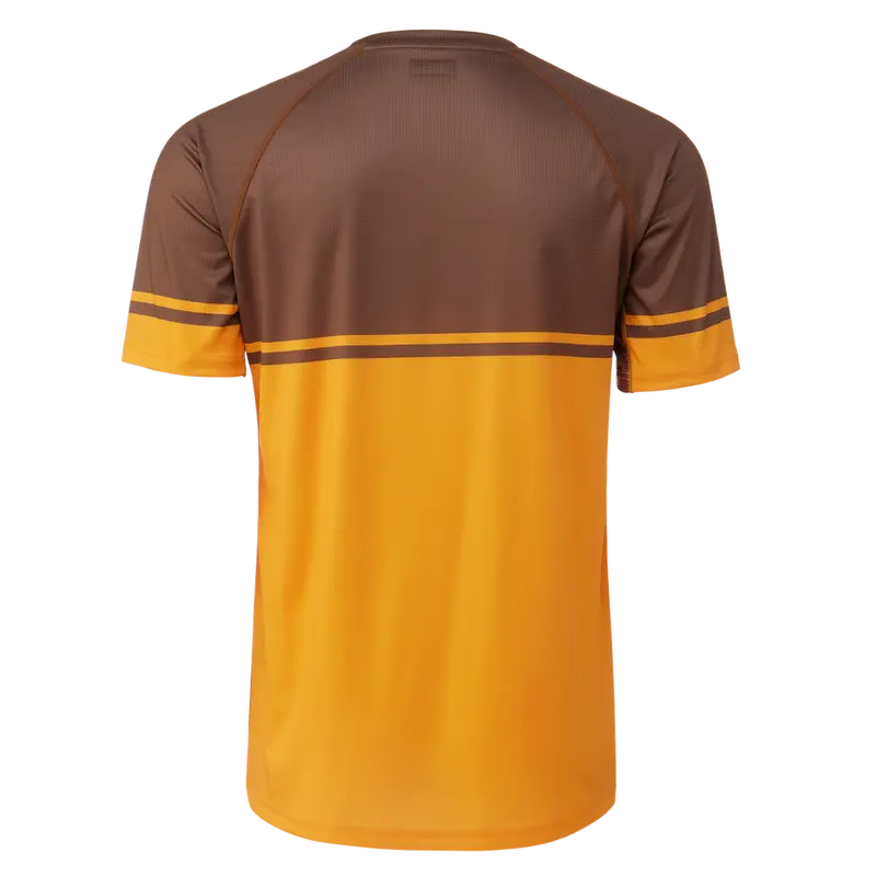 Yeti Longhorn Short Seeve Mtb Jersey - Sepia Pinstripe 2