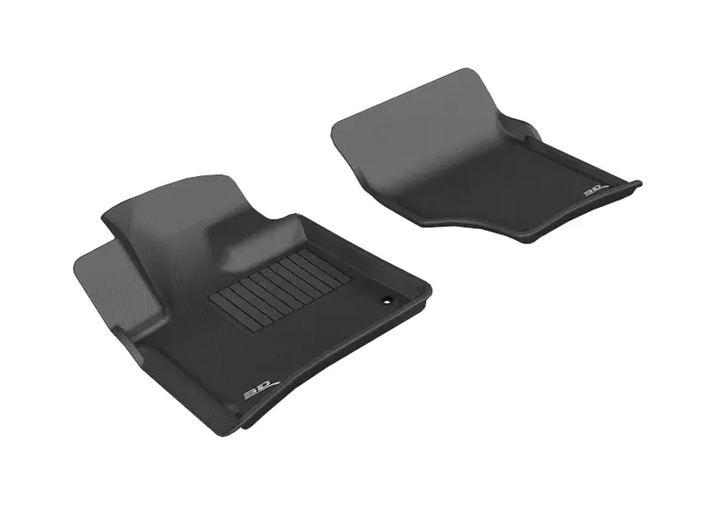 3D Maxpider Custom Fit Floor Mats For 2007–2015 Audi Q7 (First Generation) – Black Kagu Series 1