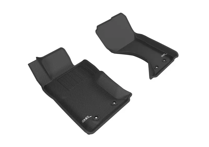 3D Maxpider Kagu-Series Floor Mat For 2016–2019 Mazda Mx-5 Miata & Fiat 124 Spider – First Row, Black 1