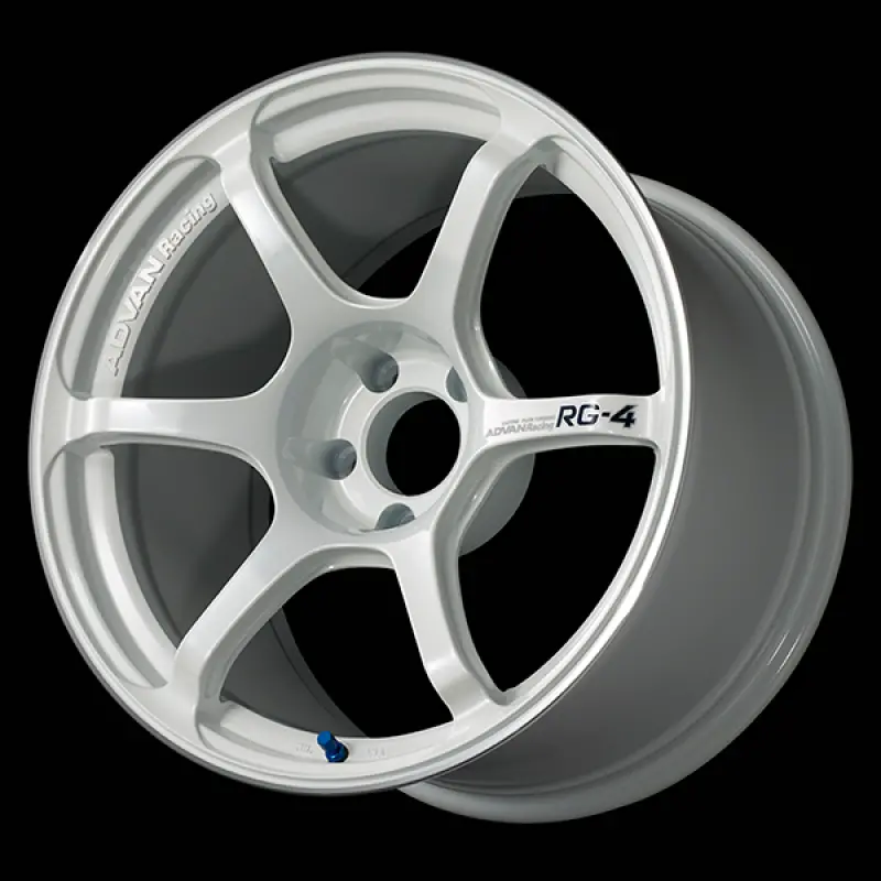 Advan Rg-4 Racing Wheel – 17X9.5In, +50 Offset, 5X114.3 Pcd, 73Mm Bore, Racing White Metallic Finish 1