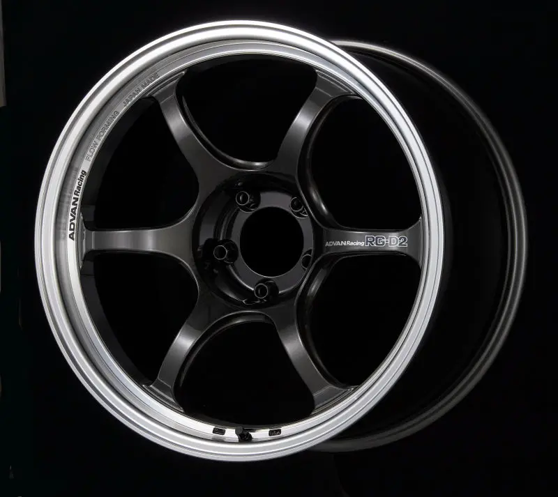 Advan Rg-D2 18X9.5 +22 5-114.3 Machining & Black Gunmetallic Wheel 1