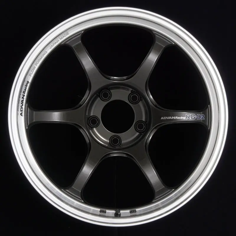Advan Rg-D2 18X9.5 +22 5-114.3 Machining & Black Gunmetallic Wheel 2