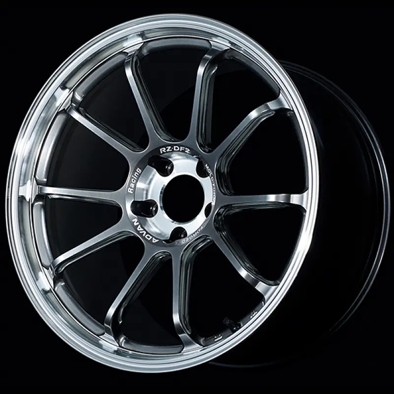 Advan Rz-Df2 Diamond-Cut & Hyper Platinum Black Wheel – 19X9In, +43Mm Offset, 5X114.3 1