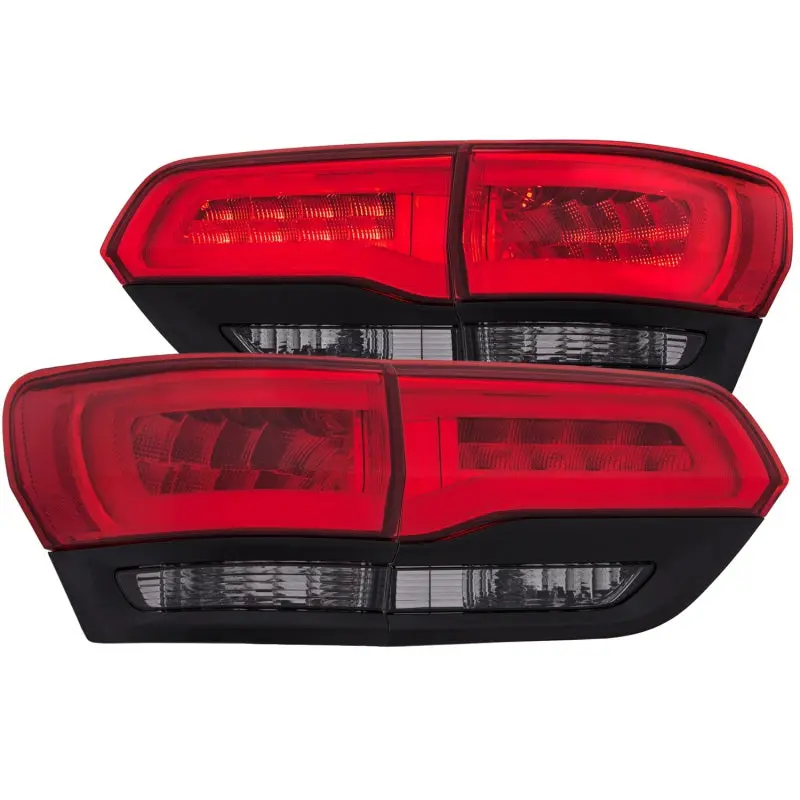 Anzo 2014-2016 Jeep Grand Cherokee Led Taillights Red/Smoke 1