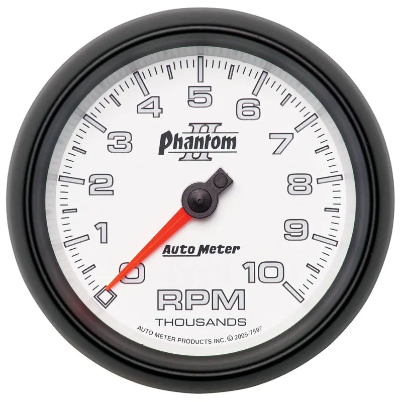 Autometer Phantom Ii 3-3/8In 10000 Rpm In-Dash Tachometer 1