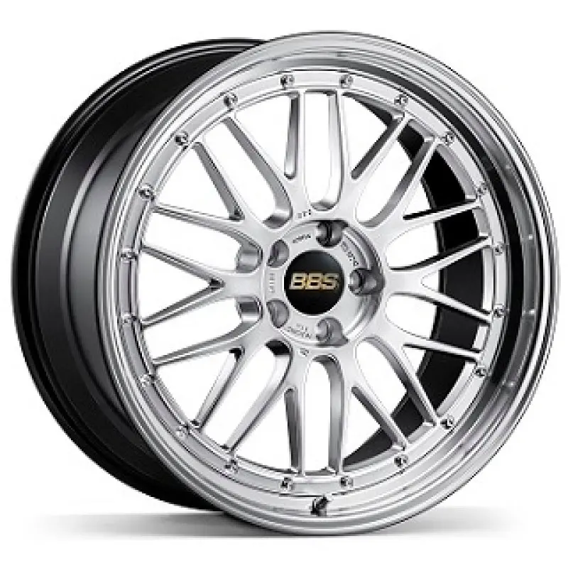 Bbs Lm 20X9 5X130 Et42 Cb71.6 Diamond Silver Wheel W/ Diamond Cut Machined Lip 1