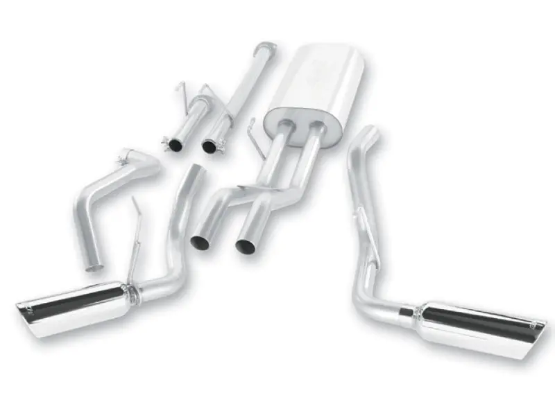 Borla Dual Split Cat-Back Exhaust System For 2009–2015 Toyota Tundra (4.6L & 5.7L V8, Crew Max & Double Cab) 1
