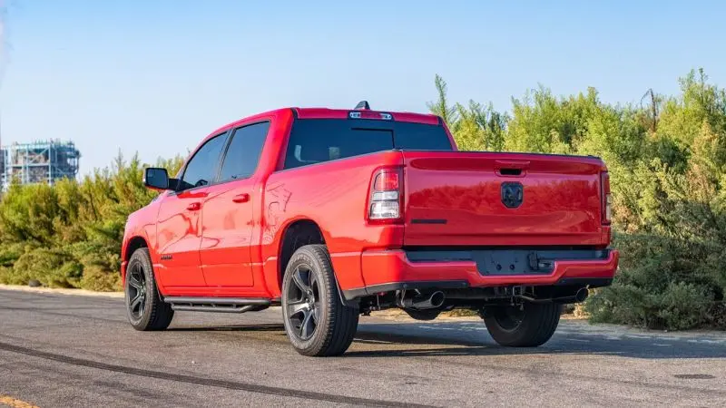 Borla S-Type Cat-Back Exhaust For 2019–2022 Ram 1500 V6 3.6L — 2.25" Diameter, Black Chrome Tips, Multiple Wheelbase Options 2