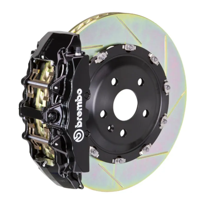 Brembo 17-20 F150 Raptor Front Gt Bbk 6 Piston Cast 2Pc 380X34 2Pc Rotor Slotted Type-1-Black 1