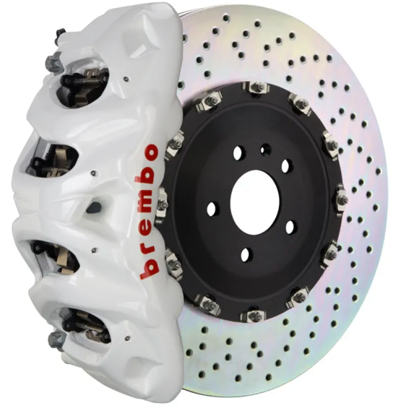 Brembo Gt Big Brake Kit For 2019+ Bmw X5 – Front 8-Piston Calipers With Drilled 412X38Mm Two-Piece Rotors (White Finish) 1