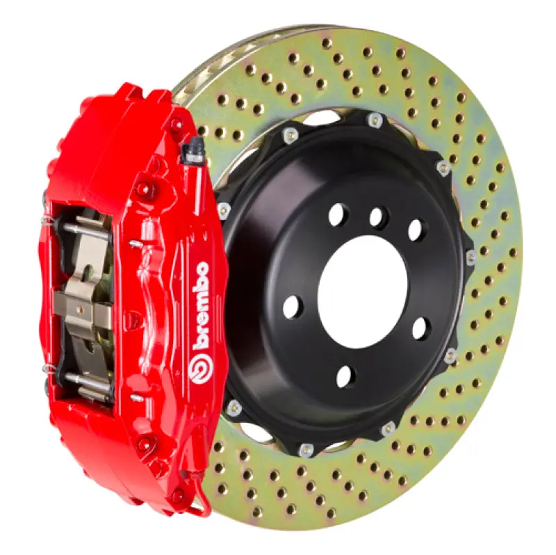 Brembo Gt Big Brake Kit For Subaru Wrx (2008–2014, 2015–2021) – Front 6-Piston Calipers, 355X32Mm Drilled Two-Piece Rotors, Red 1