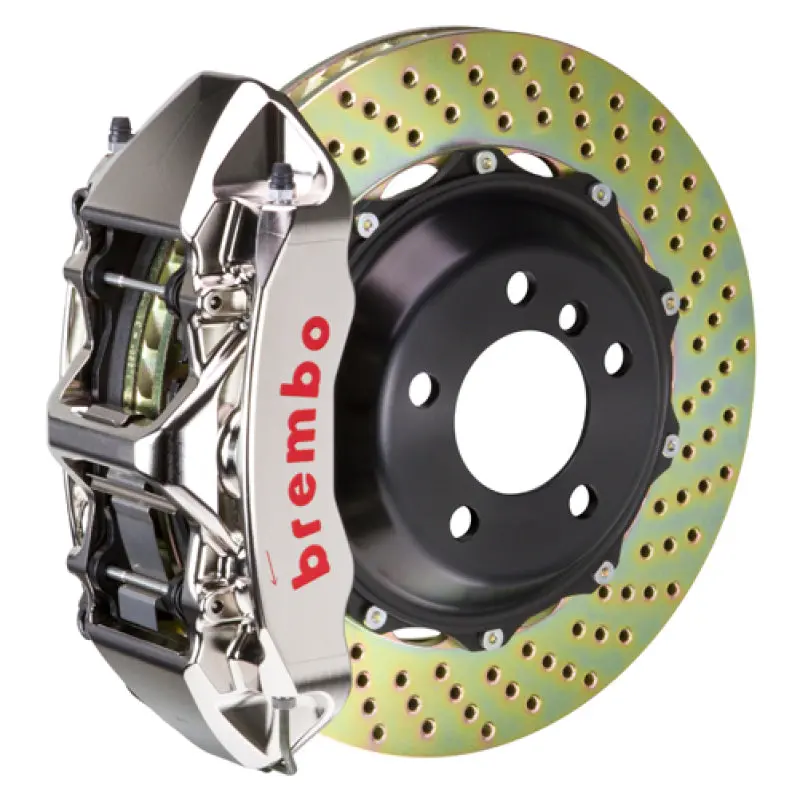 Brembo Gtr Front Big Brake Kit For 1994–2000 Mercedes-Benz C-Class – 6-Piston Billet Calipers, Drilled 355X32 Mm Rotors 1