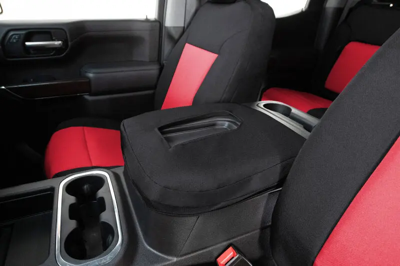 Covercraft 21-24 Ford Bronco Endura Precisionfit Custom Second Row Seat Covers - Red/Black 1