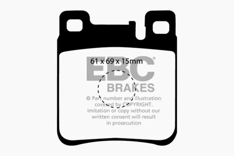 Ebc Greenstuff Rear Brake Pads For 2005–2006 Chrysler Crossfire 3.2L Srt6 2