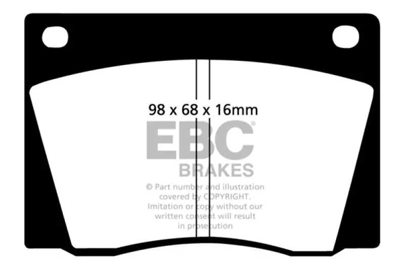 Ebc Ultimax2 Front Brake Pads For 1967–1969 Fiat Dino 2.0L 2
