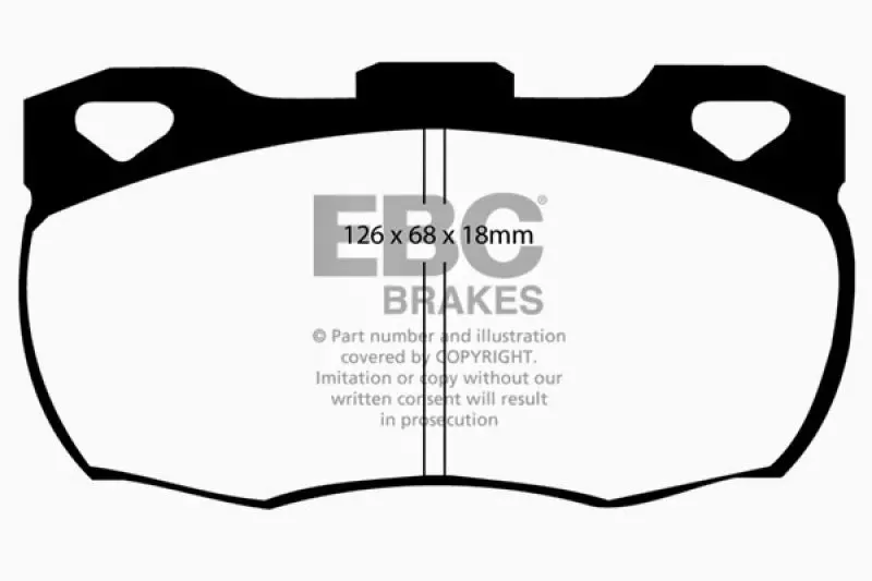 Ebc Yellowstuff Front Brake Pads For 1992–1997 Land Rover Defender 1