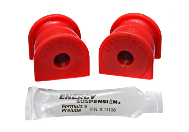 Energy Suspension Rear Sway Bar Bushings For 2001–2005 Honda Civic & Crx – 12Mm Diameter, Red Polyurethane 1