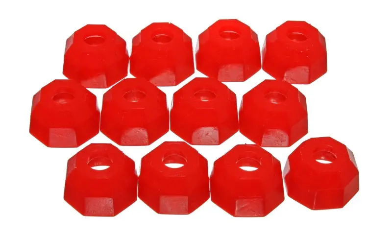 Energy Suspension Universal Red 12Mm Taper Dia Octagon Tie Rod Dust Boots (Box Of 12) 1