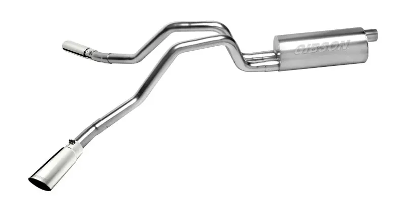 Gibson 10-13 Chevrolet Silverado 1500 Ls 4.8L 2.25In Cat-Back Dual Extreme Exhaust - Aluminized 1
