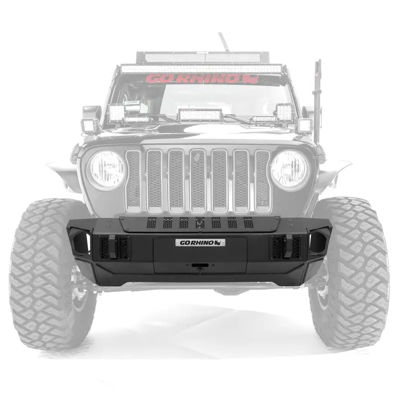 Go Rhino Trailline Stubby Front Bumper For Jeep Jl/Jlu/Jk/Jku & Gladiator Jt (2007–2020) 1