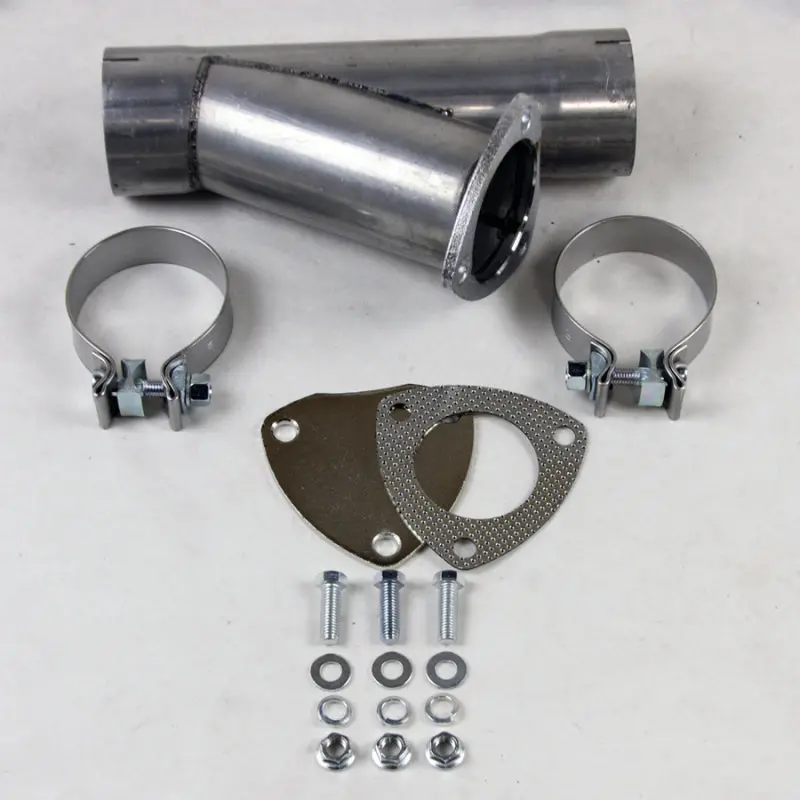 Granatelli Manual Exhaust Cutout – 2.0" Aluminized Mild Steel With Slip Fit & Band Clamp 1