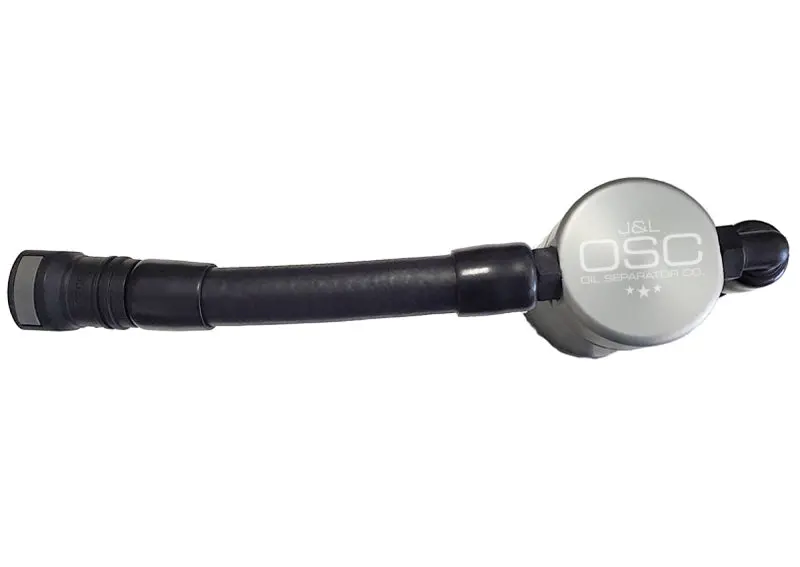 J&L Oil Separator For 2005–2010 Ford Mustang Gt – Driver-Side, V2 Design, Clear Anodized Finish 1