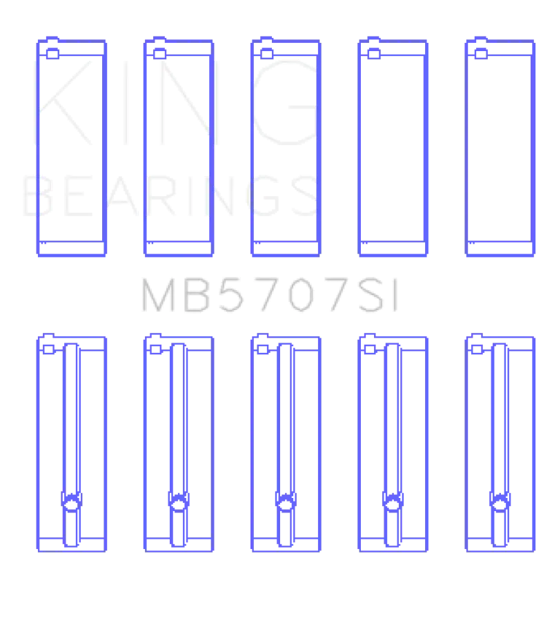 King Engine Bearings Main Bearing Kit For Hyundai G4Kc/G4Ke – +0.75Mm Oversize 2