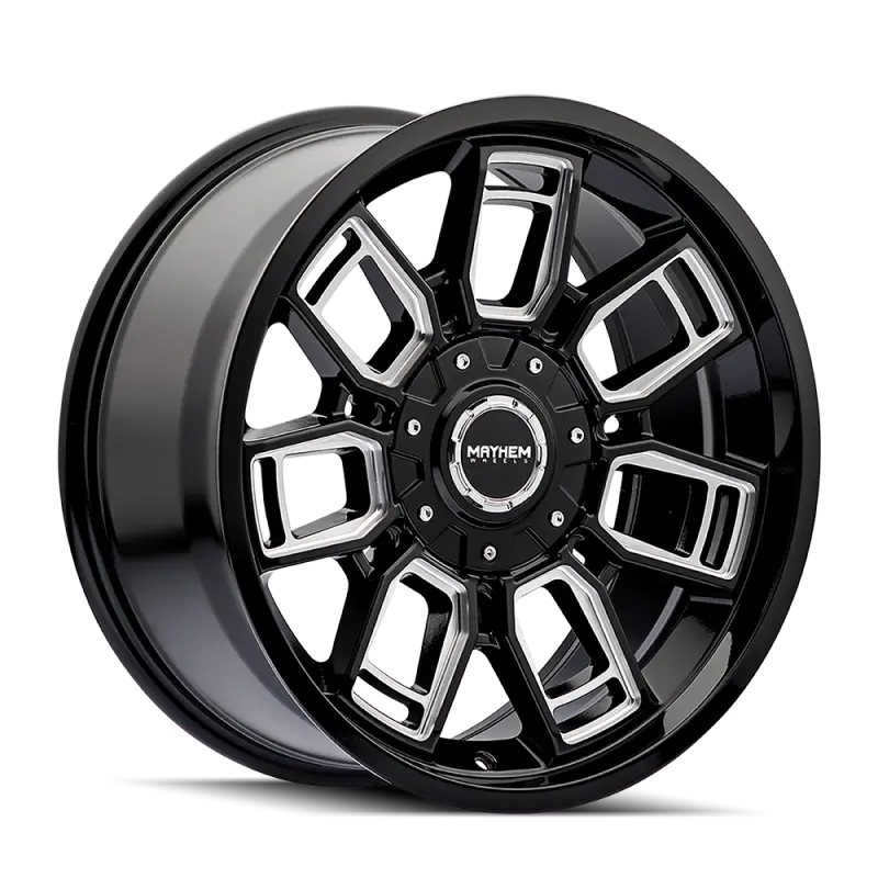 Mayhem Ordinance Gloss Black Alloy Wheel – 20X9In, 5X127/139.7Mm, 87.1Mm Hub Bore, Milled Spokes 1