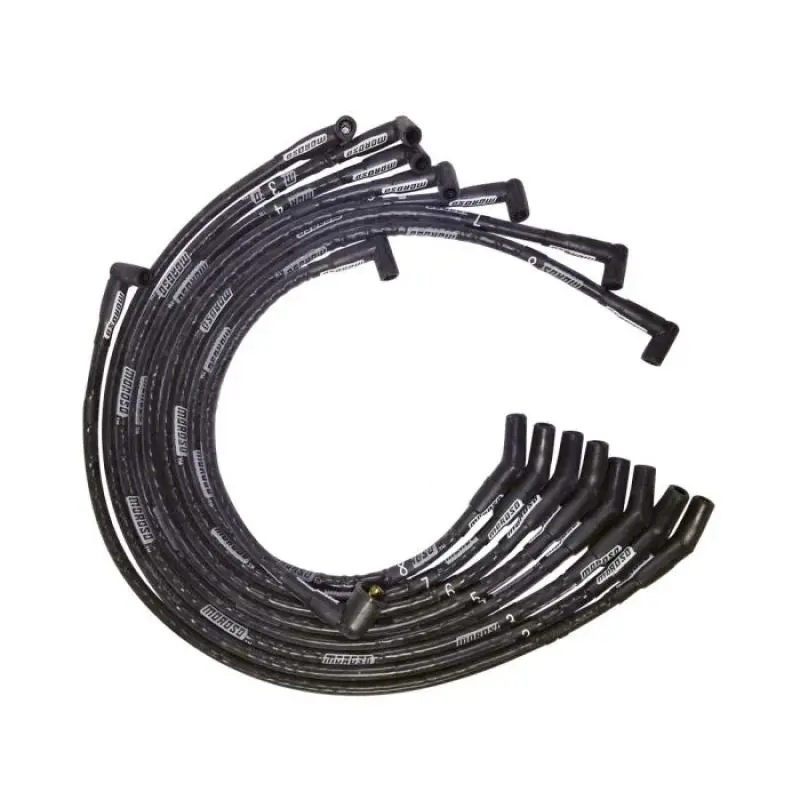 Moroso Bb Fod 351C/390/429/460 Sleeved Hei 135 Ends Ultra Spark Plug Wire Set - Black 1