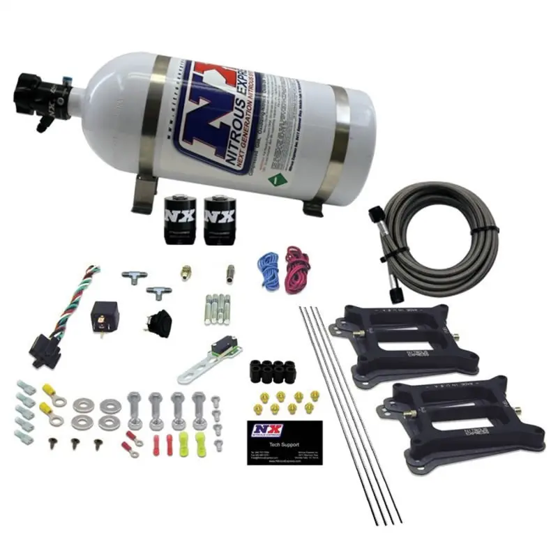 Nitrous Express Dual-Stage 4150-Compatible Gasoline Nitrous Kit (50–300 Hp) With 10Lb Bottle 2