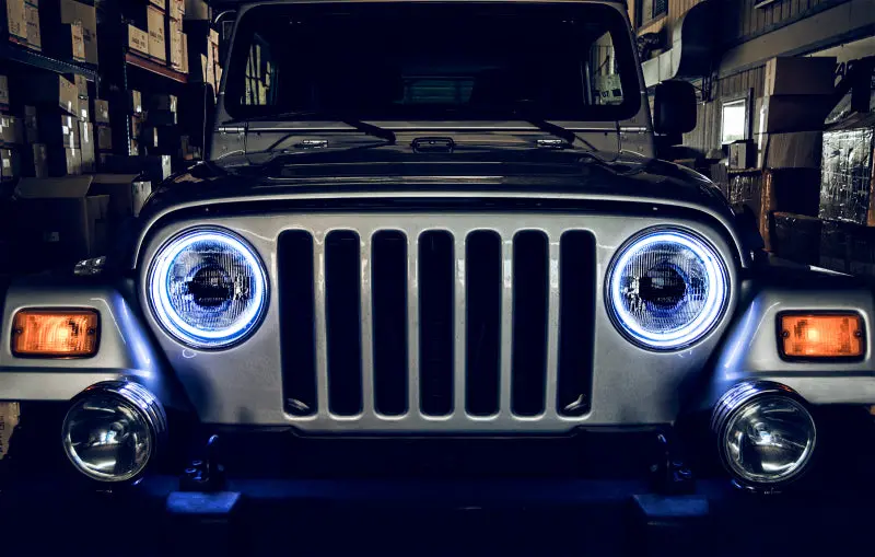 Oracle Waterproof Led Halo Lighting Kit For Jeep Wrangler Tj (1997–2006) – Pure White Output 1