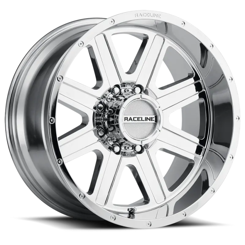 Raceline Hostage Chrome Wheel – 17X9In, 6X135 Bolt Pattern, 0Mm Offset, 87.1Mm Center Bore 1